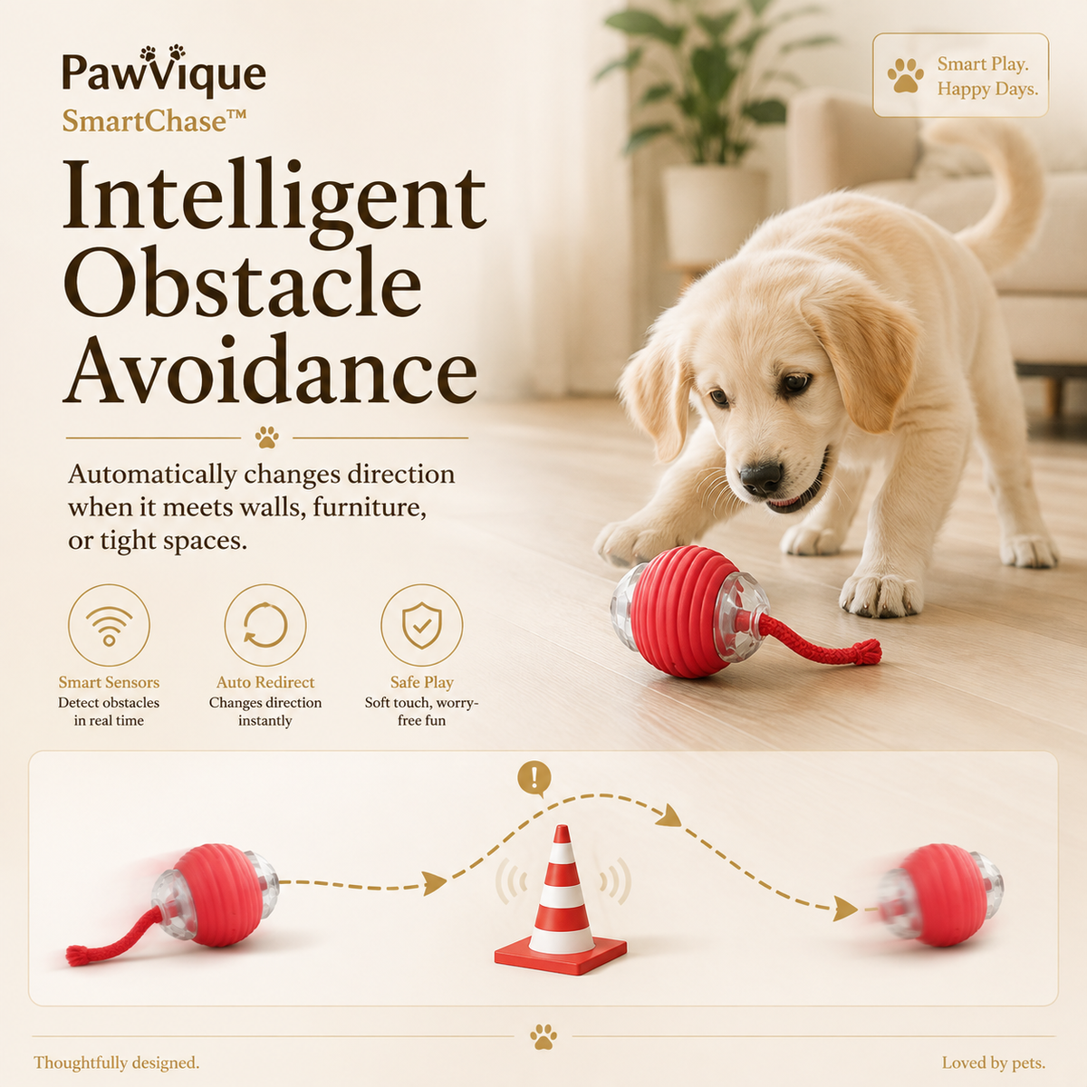 PawVique SmartChase™ - Interactive Pet Toy