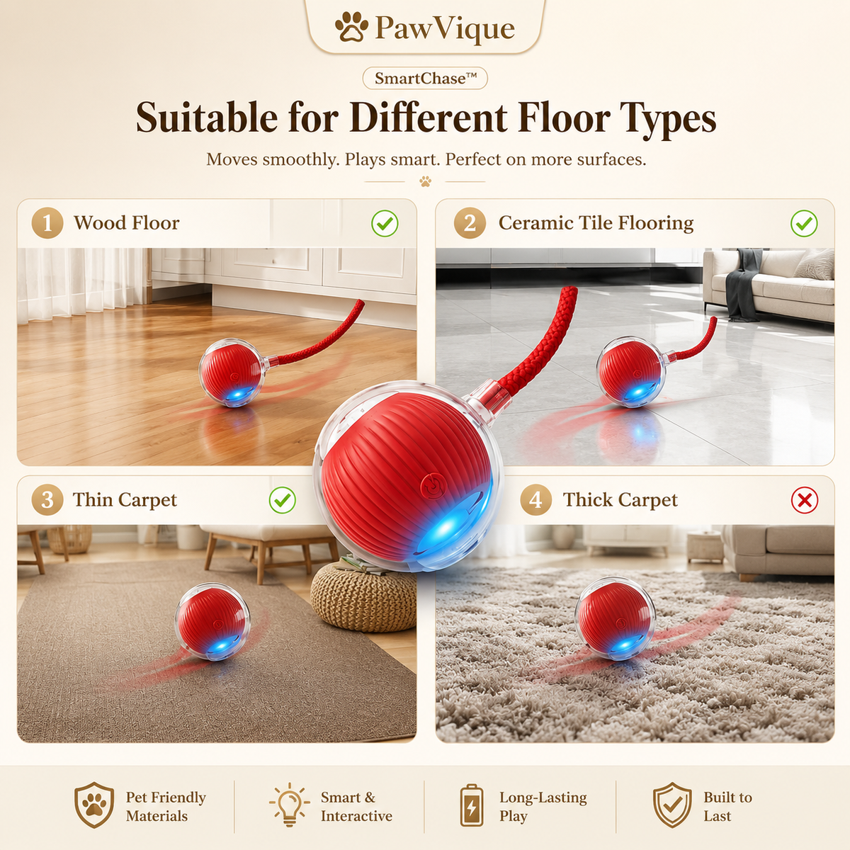 PawVique SmartChase™ - Interactive Pet Toy