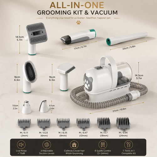 PawVique GroomPro™ 7-in-1 Pet Grooming System